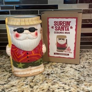 BeachBum Berry - Sippin’ Santa Ceramic Surfin’ Santa Cup/ Tiki Mug